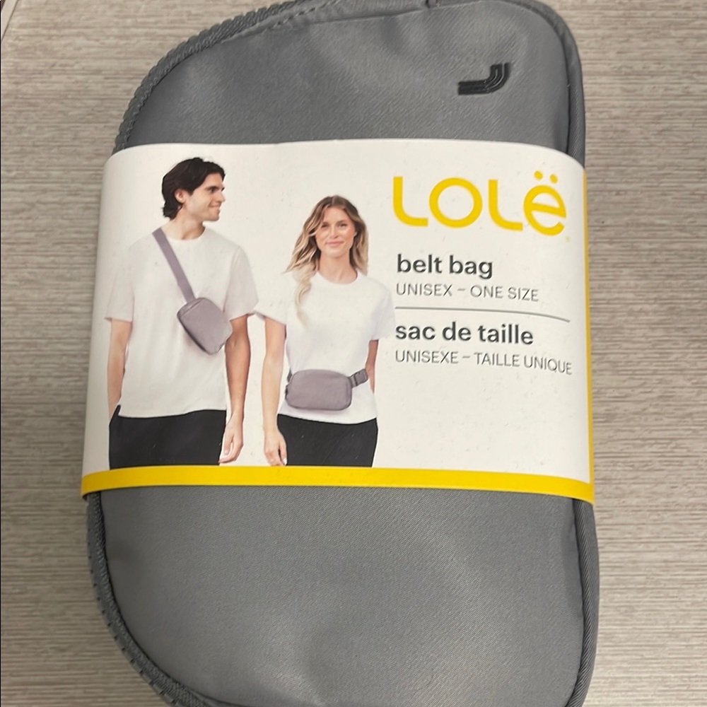 Gray Belt Bag